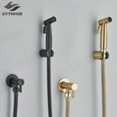 GobekUsa Brass Bidet Faucet Mixer for Cold Water Sprayer Head Jet Toilet Faucet