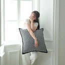 GobekUsa Houndstooth Jacquard Pillowcase 45X45CM – Nordic Simple Decorative Throw Pillow Cover