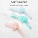 GobekUsa 6-Piece Reusable Silicone Straws Set with Cleaning Brush - Eco-Friendly Party Accessories