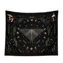 GobekUsa Botanical Witchy Tapestry: Hanging Boho Room Decor with Mushrooms and Snakes