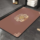 GobekUsa Chinese Style Diatom Mud Entry Door Mat - Super Absorbent & Anti-Slip