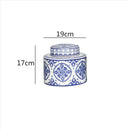 GobekUsa Chinese Retro Ceramics Golden Vase with Cover for Home Décor and Organization