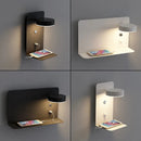 GobekUsa LED Wall Lights with Switch, USB Charging Interface for Bedroom, Living Room Decoration
