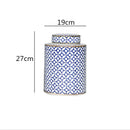 GobekUsa Chinese Retro Ceramics Golden Vase with Cover for Home Décor and Organization