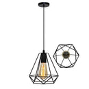 GobekUsa Industrial Metal Cage Pendant Lamp for Home Lighting
