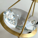 GobekUsa Diamond Crystal Pendant Lights for Luxe Decor in Restaurant, Bedroom, or Salon