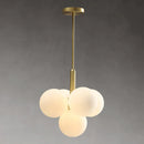 GobekUsa Glass Balls Chandelier: Modern Gold Pendant Lighting for Living Room & Dining Area