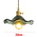 Nordic Colorful Glass Pendant Light With Polished Copper