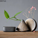 GobekUsa Coarse Pottery Vase Small Flower Pot Room Aesthetic Decor