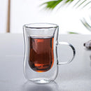GobekUsa Double Glass Insulated Tea Cup Set - 80ml European Design