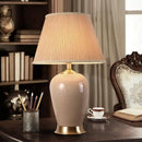 GobekUsa Ice Crack Ceramic Table Lamp for Bedroom and Study