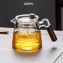 GobekUsa Glass Teapot Set with Teacup, Kung Fu Style, Pyrex Tea Maker, Flower Pattern