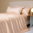 GobekUsa Cooling Cotton Solid Bedding Set Ultra Soft Quilt Cover for Summer