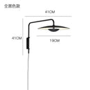 GobekUsa Iron Art Swing Arm Wall Lamp Home Decor Adjustable Sconce