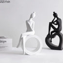Abstract Figures Sculpture Modern Minimalism Decor Room Crafts GobekUsa Aesthetics