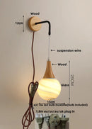 GobekUsa Cube LED Wall Lights | Modern Nordic Wood Design for Home Decor