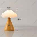 GobekUsa LED Mushroom Night Light Touch Switch Bedside Lamp Kid's Room Decor