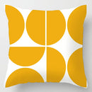 GobekUsa Geometric Leaves Print Cushion Cover for Home Decor and Comfort