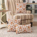 GobekUsa Brown Coffee Geometric Jacquard Cushion Cover: High Precision & Light Luxury Modern Pillow Case for Home Decor