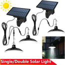 GobekUsa Double-head Solar Pendant Light with Remote Control for Indoor and Outdoor Decor