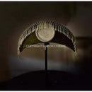 GobekUsa Crescent Moon Lampshade with Tassels - Victorian Style Medieval Desk Light Cover