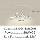 GobekUsa LED Chandelier: Modern Minimalist Pendant Light for Dining Room, Kitchen, Home Lighting