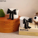 GobekUsa Bowknot Porcelain Coffee Cup | Exquisite Tea Mug for Dining Table