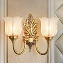 GobekUsa Brass Wall Lamp | Retro LED for Living Room Bedroom Study Hotel Hallway