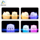 GobekUsa Cat Silicone LED Night Light with Remote Control