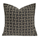 GobekUsa Caramel Color Velvet Sofa Pillowcase with Geometric Panelled Cushion Cover