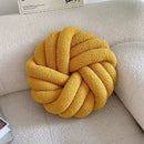 GobekUsa Knotted Ball Grey Throw Pillow for Bed Couch Living Room