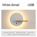GobekUsa LED Wall Lamp with USB Charging Port and Switch - Indoor Lighting for Bedside