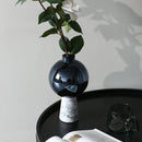 GobekUsa Geometric Circle Star Glass Vase: Handicraft Home Decor Flower Arrangement Accessory