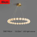 GobekUsa Glass Ball LED Chandelier Pendant for Living Room & Bedroom