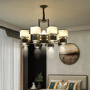 GobekUsa Chinese Zen Marble Chandelier for Living Room, Restaurant, and Bedroom