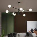 GobekUsa Brass Chandelier: Nordic Glass Pendant Lights for Home, Living Room, Bedroom, Restaurant & Cafe