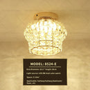 GobekUsa Elegant Crystal Ceiling Light for Entryway, Stairs, and Hallway