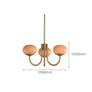 GobekUsa LED Glass Balls Chandeliers Pink Milky White Pendant Lights for Home Decor