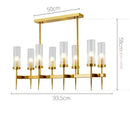 GobekUsa Gold Plated Nordic Living Room LED Chandelier | Luxury Hanging Pendant Lighting