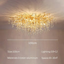 GobekUsa Crystal Branch Chandelier | Indoor Luxury Gloss Light for Living & Dining Room