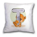 GobekUsa Cute Cartoon Bear Animal Pillow Case Cushion Cover for Sofa, Children Room Decor