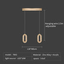 GobekUsa Crystal Rings Chandelier: Staircase Luxury LED Lighting Fixture
