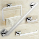 GobekUsa Gold Brass Bathroom Hardware 4-Piece Set: Towel Bar, Towel Ring, Toilet Paper Holder, Robe Hook