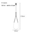 Contemporary Acrylic Line Pendant Light In Brushed Nickel
