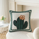 GobekUsa Cactus Embroidery Throw Pillow Cover Nordic Minimalist Decor for Sofa