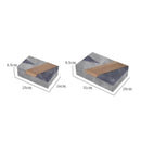 GobekUsa Grey Marble Pattern Leather Storage Box Jewelry Container Desktop Organizer
