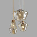 GobekUsa Glass Chandelier: Amber Pendant Lights for Dining, Living Room, Bedroom, Hotel, Cafe