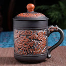 GobekUsa Dragon Phoenix Thermo Coffee Travel Mug Gift