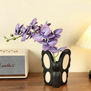 GobekUsa Black Butterfly Ceramic Vase - Abstract Shape for Floral Arrangements & Home Decor