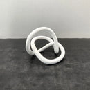 GobekUsa Gold Ring Knot Geometric Resin Ornaments Handmade Art Decor Figurines
